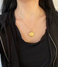 Textured Cable Link Chain in 14K Gold