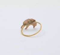 Antique Diamond and 14K Gold Eagle Ring, Victorian Conversion