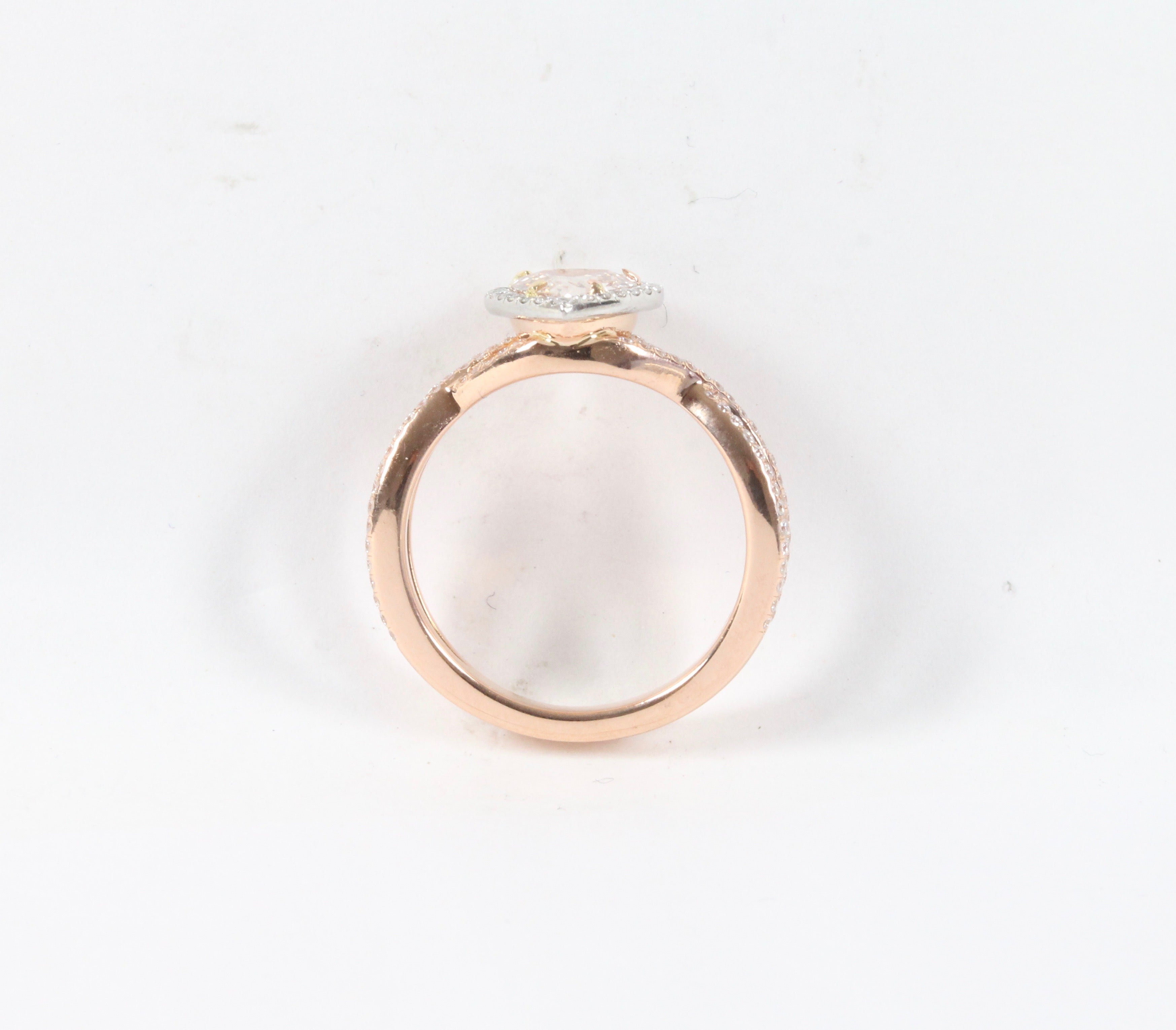 Vine Ring Pink & White Diamond | Wedding Bands & Co. Chicago