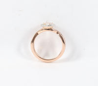 Rare GIA Certified Natural 1 Carat Pink Diamond and 18K Gold Platinum Engagement Ring