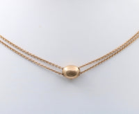 Victorian 10K Gold Slide Longuard Chain, 49 Inches