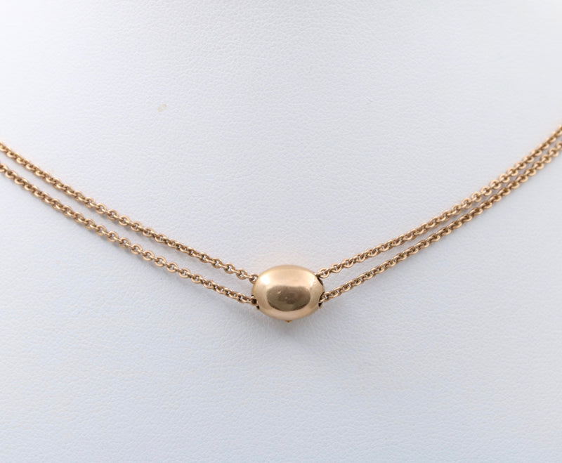 Victorian 10K Gold Slide Longuard Chain, 49 Inches