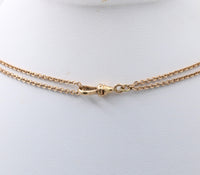 Victorian 10K Gold Slide Longuard Chain, 49 Inches
