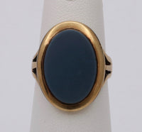 Vintage Sardonyx and 14K Gold Signet Ring